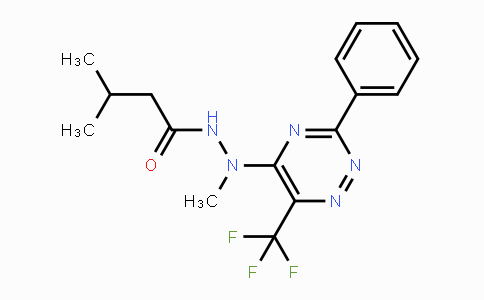 CAS No. 672951-03-0, N',3-Dimethyl-N'-[3-phenyl-6-(trifluoromethyl)-1,2,4-triazin-5-yl]butanohydrazide