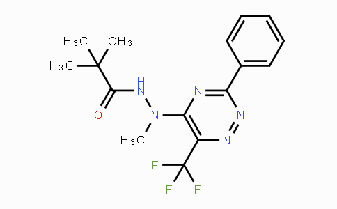 CAS No. 672951-04-1, N',2,2-Trimethyl-N'-[3-phenyl-6-(trifluoromethyl)-1,2,4-triazin-5-yl]propanohydrazide