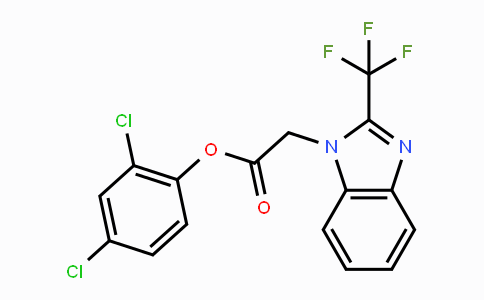 CAS No. 672951-05-2, 2,4-Dichlorophenyl 2-[2-(trifluoromethyl)-1H-1,3-benzimidazol-1-yl]acetate