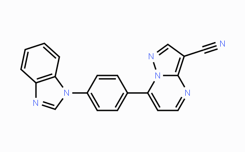 CAS No. 685107-34-0, 7-[4-(1H-1,3-Benzimidazol-1-yl)phenyl]pyrazolo[1,5-a]pyrimidine-3-carbonitrile