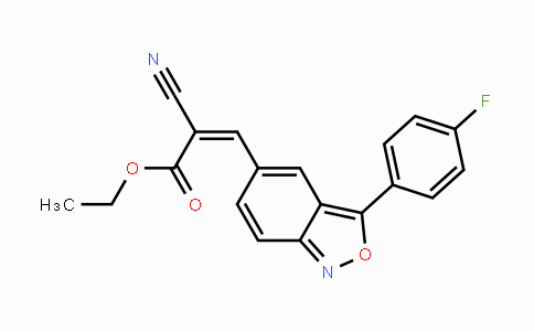 CAS No. 685107-62-4, Ethyl (Z)-2-cyano-3-[3-(4-fluorophenyl)-2,1-benzisoxazol-5-yl]-2-propenoate