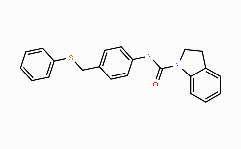 CAS No. 685107-66-8, N-{4-[(Phenylsulfanyl)methyl]phenyl}-1-indolinecarboxamide