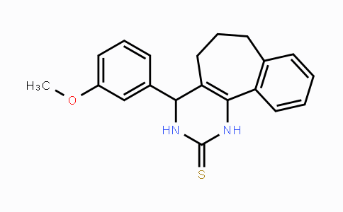 CAS No. 112547-65-6, 4-(3-Methoxyphenyl)-1,3,4,5,6,7-hexahydro-2H-benzo[6,7]cyclohepta[1,2-d]pyrimidine-2-thione