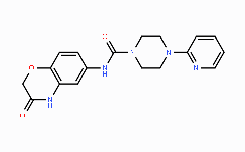 CAS No. 685107-80-6, N-(3-Oxo-3,4-dihydro-2H-1,4-benzoxazin-6-yl)-4-(2-pyridinyl)tetrahydro-1(2H)-pyrazinecarboxamide