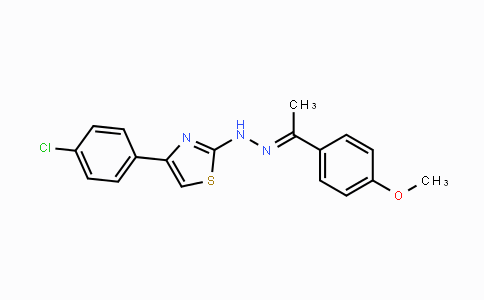 CAS No. 1686128-01-7, 1-(4-Methoxyphenyl)-1-ethanone N-[4-(4-chlorophenyl)-1,3-thiazol-2-yl]hydrazone