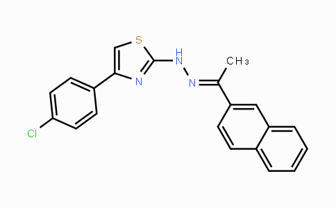 CAS No. 36941-40-9, 1-(2-Naphthyl)-1-ethanone N-[4-(4-chlorophenyl)-1,3-thiazol-2-yl]hydrazone