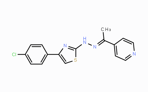 CAS No. 551921-12-1, 1-(4-Pyridinyl)-1-ethanone N-[4-(4-chlorophenyl)-1,3-thiazol-2-yl]hydrazone