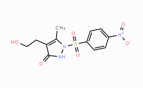 CAS No. 866039-59-0, 4-(2-Hydroxyethyl)-5-methyl-1-[(4-nitrophenyl)sulfonyl]-1,2-dihydro-3H-pyrazol-3-one