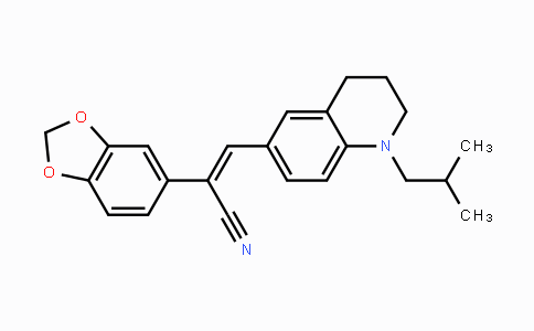 CAS No. 866039-70-5, (Z)-2-(1,3-Benzodioxol-5-yl)-3-(1-isobutyl-1,2,3,4-tetrahydro-6-quinolinyl)-2-propenenitrile