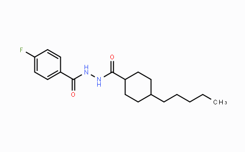 CAS No. 866039-73-8, 4-Fluoro-N'-[(4-pentylcyclohexyl)carbonyl]benzenecarbohydrazide
