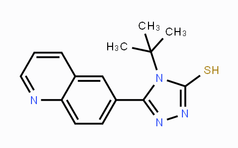 CAS No. 866039-80-7, 4-(tert-Butyl)-5-(6-quinolinyl)-4H-1,2,4-triazole-3-thiol