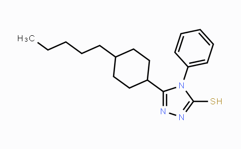 CAS No. 866039-81-8, 5-(4-Pentylcyclohexyl)-4-phenyl-4H-1,2,4-triazole-3-thiol