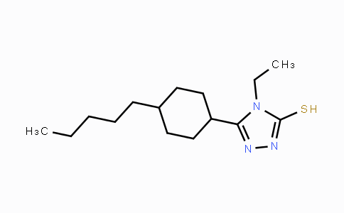 CAS No. 866040-04-2, 4-Ethyl-5-(4-pentylcyclohexyl)-4H-1,2,4-triazole-3-thiol