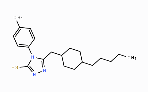 CAS No. 866040-27-9, 4-(4-Methylphenyl)-5-[(4-pentylcyclohexyl)methyl]-4H-1,2,4-triazole-3-thiol