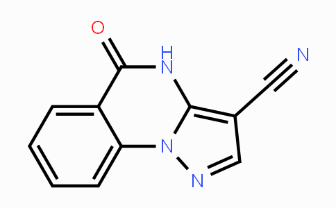 CAS No. 124570-55-4, 5-Oxo-4,5-dihydropyrazolo[1,5-a]quinazoline-3-carbonitrile