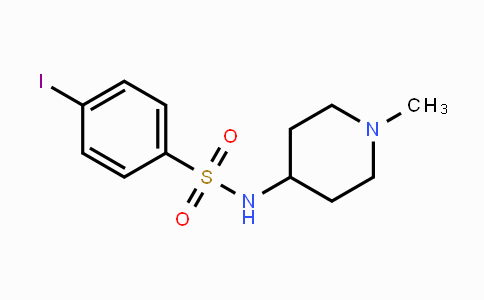 CAS No. 866041-15-8, 4-Iodo-N-(1-methyl-4-piperidinyl)benzenesulfonamide