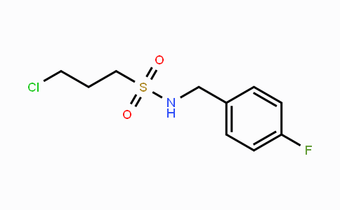 CAS No. 866041-19-2, 3-Chloro-N-(4-fluorobenzyl)-1-propanesulfonamide