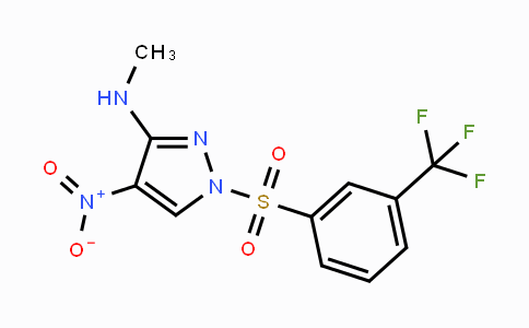 CAS No. 318517-46-3, N-Methyl-4-nitro-1-{[3-(trifluoromethyl)phenyl]sulfonyl}-1H-pyrazol-3-amine