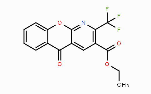 CAS No. 338777-85-8, Ethyl 5-oxo-2-(trifluoromethyl)-5H-chromeno[2,3-b]pyridine-3-carboxylate