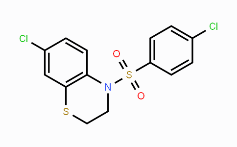 CAS No. 338777-92-7, 7-Chloro-4-[(4-chlorophenyl)sulfonyl]-3,4-dihydro-2H-1,4-benzothiazine
