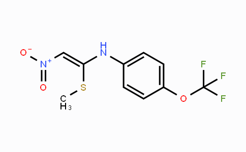 CAS No. 261360-25-2, N-[1-(Methylsulfanyl)-2-nitrovinyl]-4-(trifluoromethoxy)aniline