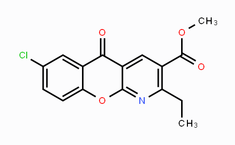 CAS No. 338778-37-3, Methyl 7-chloro-2-ethyl-5-oxo-5H-chromeno[2,3-b]pyridine-3-carboxylate