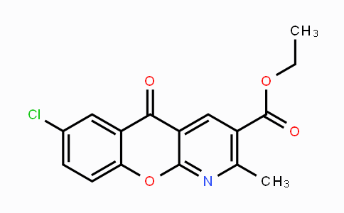 CAS No. 68301-92-8, Ethyl 7-chloro-2-methyl-5-oxo-5H-chromeno[2,3-b]pyridine-3-carboxylate