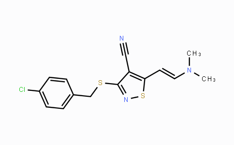 338778-57-7 | 3-[(4-Chlorobenzyl)sulfanyl]-5-[2-(dimethylamino)vinyl]-4-isothiazolecarbonitrile