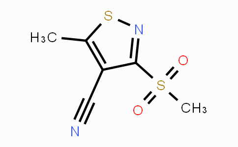CAS No. 82000-51-9, 5-Methyl-3-(methylsulfonyl)-4-isothiazolecarbonitrile