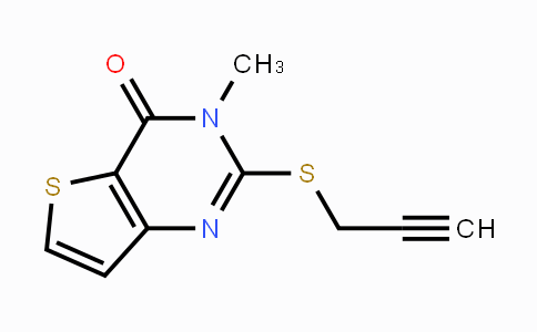 CAS No. 338779-13-8, 3-Methyl-2-(2-propynylsulfanyl)thieno[3,2-d]pyrimidin-4(3H)-one