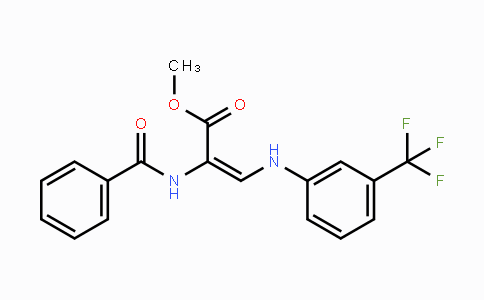 CAS No. 338785-15-2, Methyl 2-(benzoylamino)-3-[3-(trifluoromethyl)anilino]acrylate