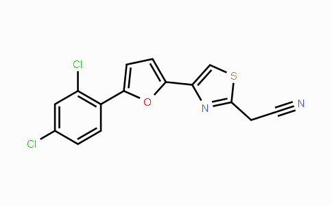 CAS No. 338786-17-7, 2-{4-[5-(2,4-Dichlorophenyl)-2-furyl]-1,3-thiazol-2-yl}acetonitrile