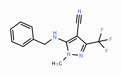 CAS No. 318517-72-5, 5-(Benzylamino)-1-methyl-3-(trifluoromethyl)-1H-pyrazole-4-carbonitrile