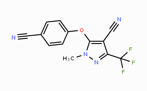 CAS No. 318517-78-1, 5-(4-Cyanophenoxy)-1-methyl-3-(trifluoromethyl)-1H-pyrazole-4-carbonitrile