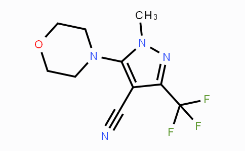 CAS No. 318517-82-7, 1-Methyl-5-morpholino-3-(trifluoromethyl)-1H-pyrazole-4-carbonitrile