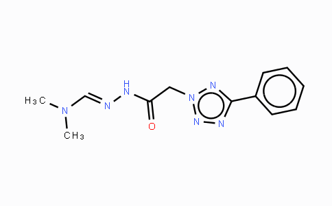 DY118978 | 338791-37-0 | N,N-Dimethyl-N'-[2-(5-phenyl-2H-1,2,3,4-tetraazol-2-yl)acetyl]hydrazonoformamide