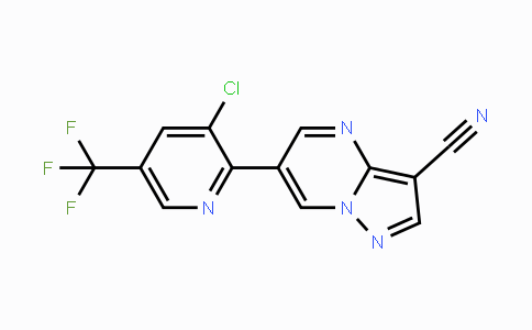 CAS No. 338793-43-4, 6-[3-Chloro-5-(trifluoromethyl)-2-pyridinyl]pyrazolo[1,5-a]pyrimidine-3-carbonitrile