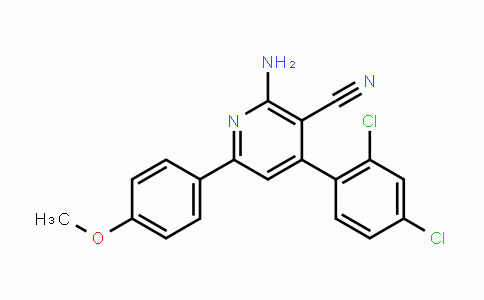 CAS No. 338793-82-1, 2-Amino-4-(2,4-dichlorophenyl)-6-(4-methoxyphenyl)nicotinonitrile