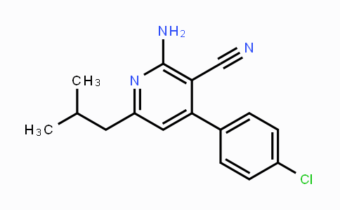 CAS No. 331828-45-6, 2-Amino-4-(4-chlorophenyl)-6-isobutylnicotinonitrile