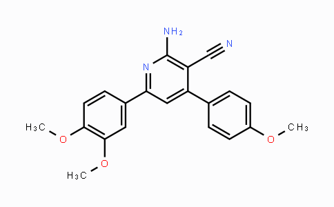 CAS No. 235100-74-0, 2-Amino-6-(3,4-dimethoxyphenyl)-4-(4-methoxyphenyl)nicotinonitrile