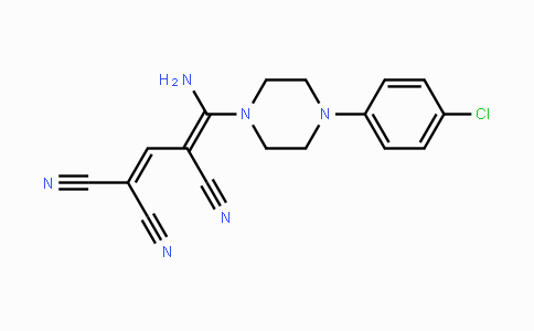 CAS No. 1164531-01-4, 4-Amino-4-[4-(4-chlorophenyl)piperazino]-1,3-butadiene-1,1,3-tricarbonitrile