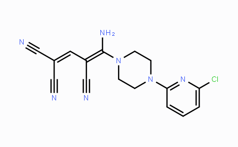 CAS No. 338794-99-3, 4-Amino-4-[4-(6-chloro-2-pyridinyl)piperazino]-1,3-butadiene-1,1,3-tricarbonitrile