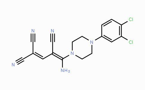 CAS No. 338795-07-6, 4-Amino-4-[4-(3,4-dichlorophenyl)piperazino]-1,3-butadiene-1,1,3-tricarbonitrile