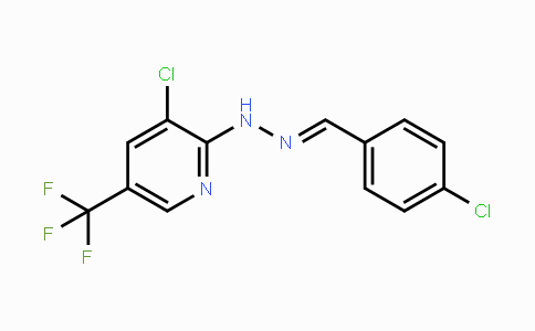 CAS No. 338795-09-8, 4-Chlorobenzenecarbaldehyde N-[3-chloro-5-(trifluoromethyl)-2-pyridinyl]hydrazone
