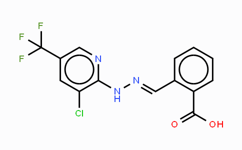 CAS No. 338795-35-0, 2-{2-[3-Chloro-5-(trifluoromethyl)-2-pyridinyl]carbohydrazonoyl}benzenecarboxylic acid