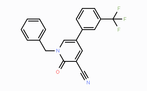 CAS No. 338964-48-0, 1-Benzyl-2-oxo-5-[3-(trifluoromethyl)phenyl]-1,2-dihydro-3-pyridinecarbonitrile