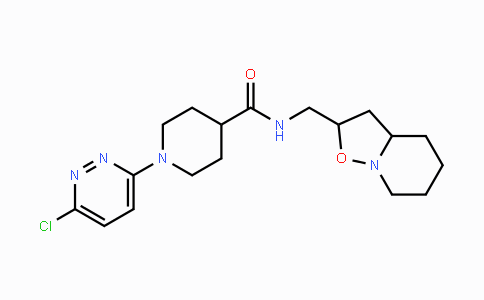 CAS No. 338965-04-1, 1-(6-Chloro-3-pyridazinyl)-N-(hexahydro-2H-isoxazolo[2,3-a]pyridin-2-ylmethyl)-4-piperidinecarboxamide