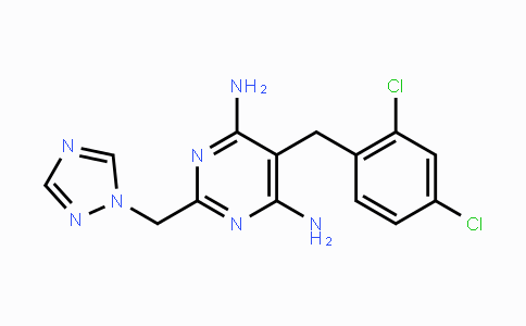 CAS No. 338965-11-0, 5-(2,4-Dichlorobenzyl)-2-(1H-1,2,4-triazol-1-ylmethyl)-4,6-pyrimidinediamine