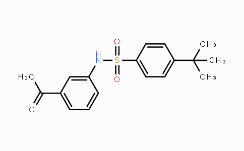 CAS No. 338966-24-8, N-(3-Acetylphenyl)-4-(tert-butyl)benzenesulfonamide