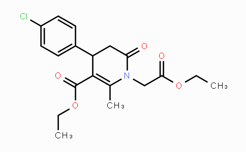 CAS No. 338966-57-7, Ethyl 4-(4-chlorophenyl)-1-(2-ethoxy-2-oxoethyl)-2-methyl-6-oxo-1,4,5,6-tetrahydro-3-pyridinecarboxylate